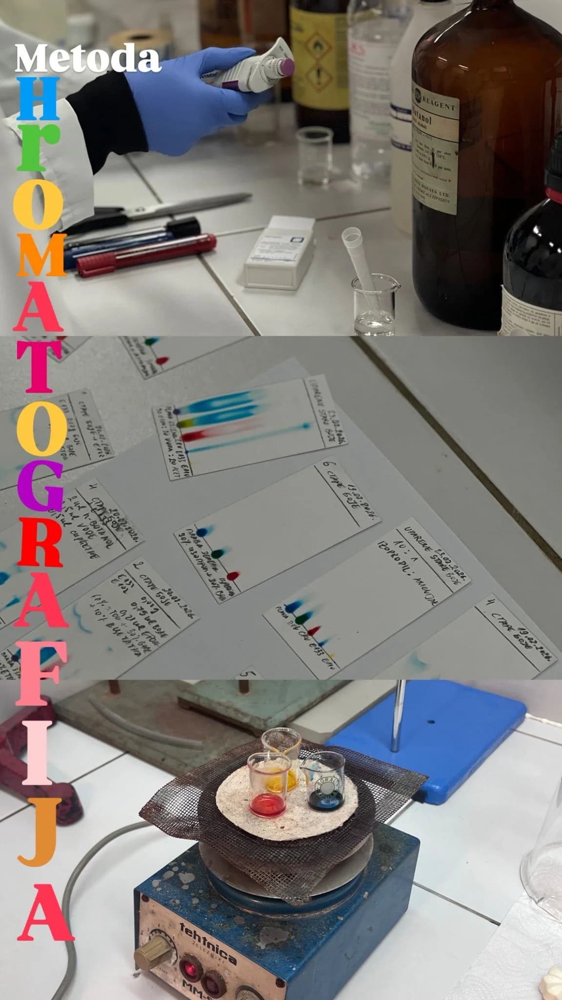 Метода хроматографије - лабораторијски рад ученика